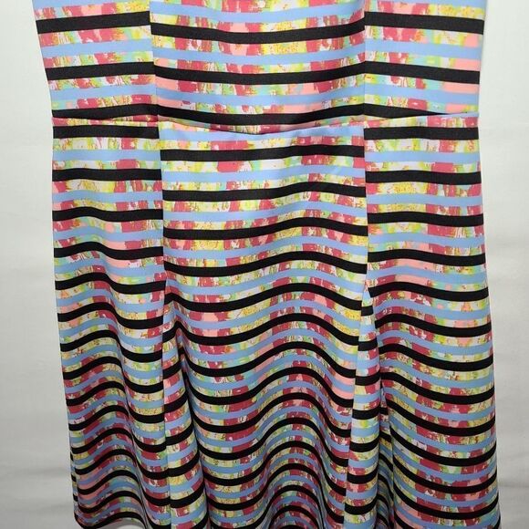 My Michelle Multicolor Striped Skater Dress - Picture 14 of 15